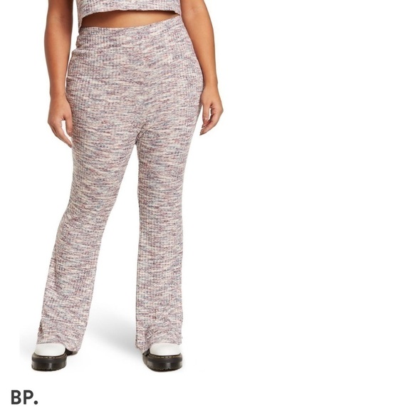 BP. SPACE DYED FLARE KNIT PANTS PLUS SZ 1X - Picture 3 of 8